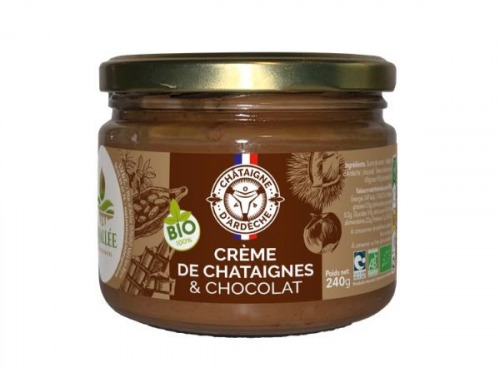 La vallée des chataigniers - Crème de châtaigne au chocolat BIO Ardèche
