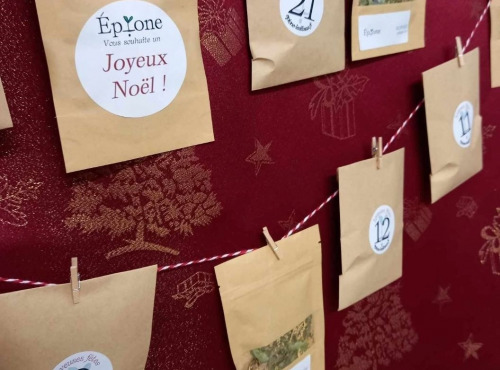 Epione - Calendrier de l'avent : kit de sachets d'infusions et aromates bio de Bourgogne