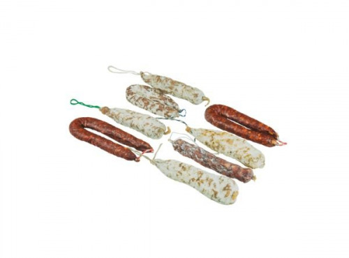 Maison Agour - Lot de 8 saucissons / saucisses sèches 1,4kg