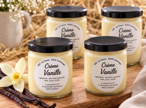 Gaec de l'Elanion - Crème Vanille x4