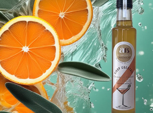 Le jardin de Mazaalaï - Sirop cocktail orange amere sauge bio