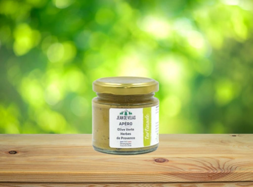 Jean de Velas - Tartinade APÉRO - Olive Vert, Herbes de Provence