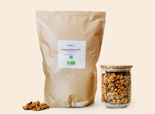 Omie - DESTOCKAGE - Granola cranberries amandes - 1 kg