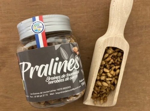 Les Graines de Louise - Pralines de tournesol pot 150gr (lot de 12)