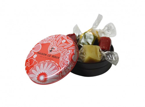 Maison Le Roux - Boîte Dentelle Rose et ses Caramels Plein Fruits