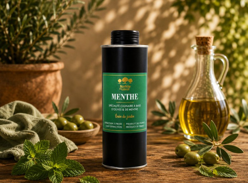 Moulin à huile Bastide du Laval - Huile d'olive Menthe