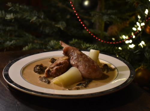 Des Poules et des Vignes à Bourgueil - Cuisses de pintade aux morilles