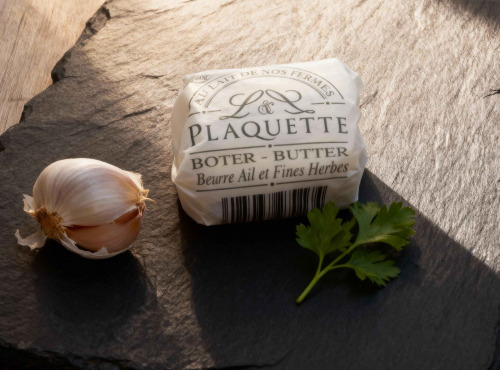 Beurre Plaquette - Beurre Ail & Fines Herbes 100g x12
