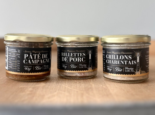 Saveurs Paysannes Charentaises - Trio Dégustation Apéro BIO  - Pâtés et rillettes