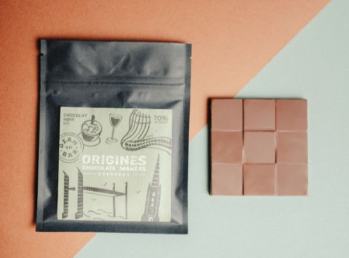 Chocolaterie Origines - Mini Tablette BIO chocolat Noir 70%