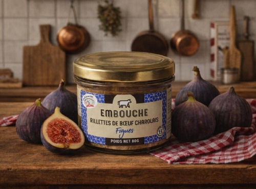 La Maison du Charolais - Rillettes de Bœuf Charolais aux figues  80g