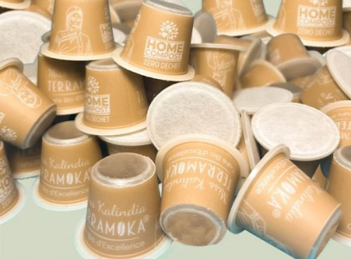 TERRAMOKA - Café CAPSULES KALINDIA VRAC x300 Home Compost Type Nespresso