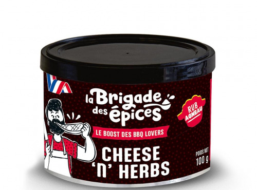 La Brigade des Epices - RUB Cheese'n'rub - Cheddar, ail, baies rose et Herbes pour l'agneau - 100G