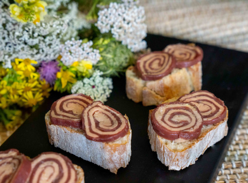 La Ferme du Luguen - [Précommande] Roulé De Magret Fumé Au Foie Gras