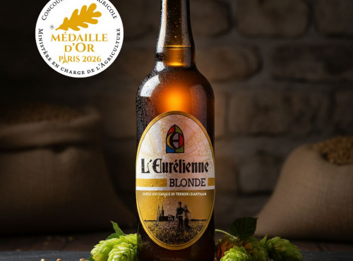 Bière L’Eurélienne – Brasserie de Chandres - BIERE BLONDE 75cL L'Eurélienne