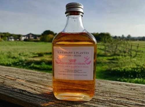 La Cabane à plantes - Sirop de geranium rosat – verveine 20cl