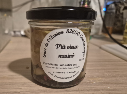 Ferme de l'Elanion - P'Tit Vieux Mariné, ail, poivron 100g