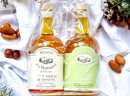 Moulin de la Veyssière - Duo d’huiles Noisette & Amande - 2 x 10 cl