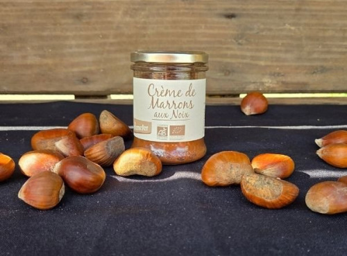 Le verger bio de Quinsac - créme de marrons aux noix 200gr BIO et DEMETER