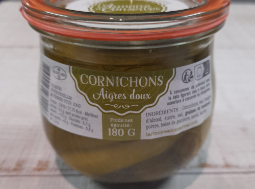 L'Armoire à Conserves - Bocal de Cornichons aigre doux 180g