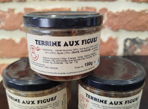 La charcuterie des Alpilles - Terrine aux figues 190g