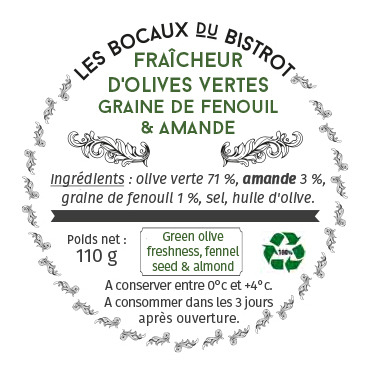 Les Bocaux du Bistrot - Fraicheur d'olives vertes