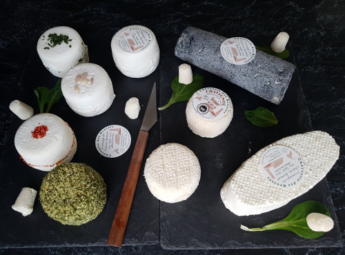 Les Délices de la Chèvrerie - Plateau Royal : Le Meilleur du Fromage de Chèvre + 500 Gr de Bouchons