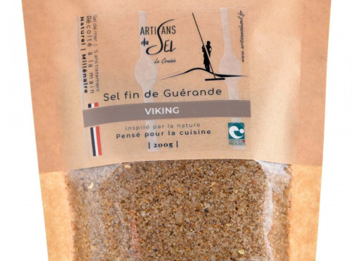 Artisans du Sel - Sel fin de Guérande Viking Fumé – Mélange Nordique | Recharge 200g | Artisans du Sel