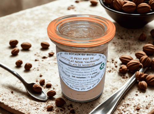 Les Bocaux du Bistrot - (Lot de 2x 125g) Fondant de poire chocolat "chocolat Valrhona"