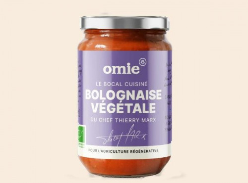 Omie - Sauce bolognaise végétale bio - tomates plein champs du sud de la France - 340 g
