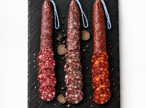 Maison Doriath - Trio de saucisses sèches : nature, à la truffe & chorizo