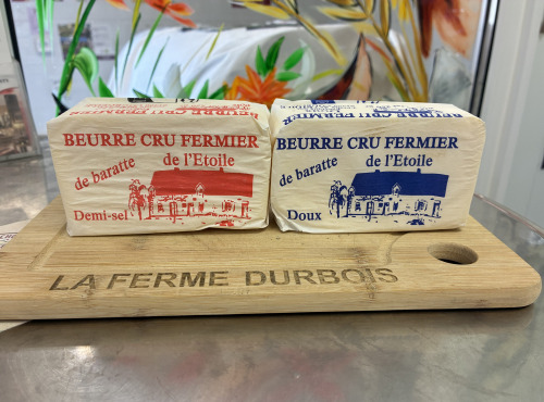 La Ferme Durbois - Lot de 2 beurres fermier doux et demi-sel