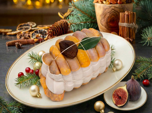 Maison Lascours - [Précommande] Rôti de Pintade Fermière farce aux Figues - 1kg