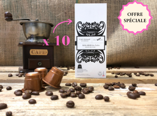 Cafés Factorerie - Capsules Offre Spéciale Malabar Des Indes - 100 Capsules