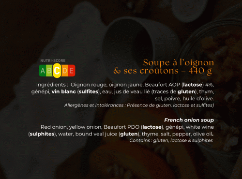Les Bocaux du Bistrot - Soupe à l’oignon