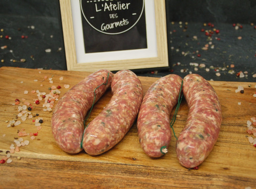 L'Atelier des Gourmets - Boucherie Charcuterie en Provence - Saucisse aux choux (X2) - 320gr