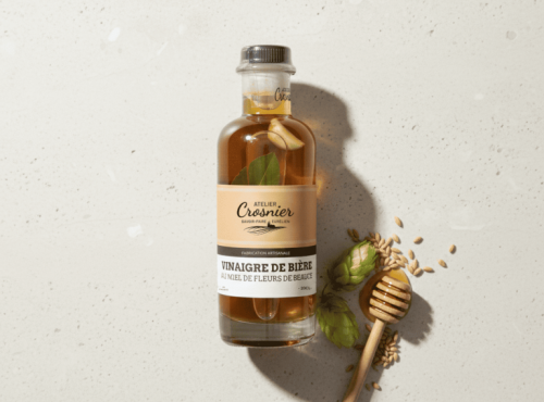 Bière L’Eurélienne – Brasserie de Chandres - Vinaigre de bière L'Eurélienne au miel de fleurs de Beauce  20cl- Atelier Crosnier