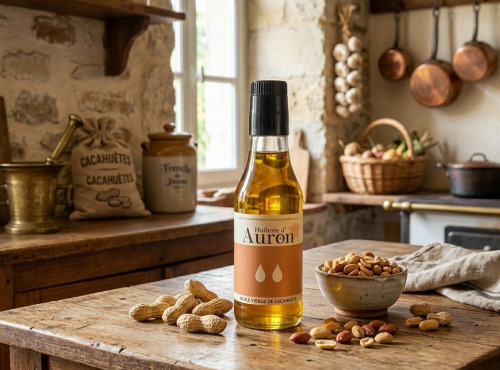 Huilerie d'Auron - Huile vierge de cacahuète 1L