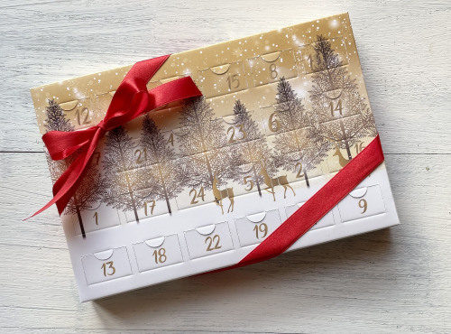 Déclinaison Chocolat - Calendrier de l'Avent Sapin et Cerfs