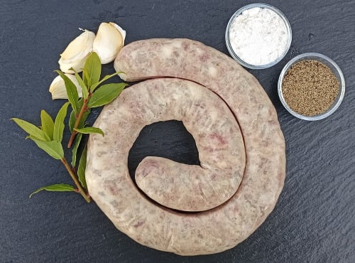 Mas de Monille - Saucisse de couenne 400g - porc noir gascon