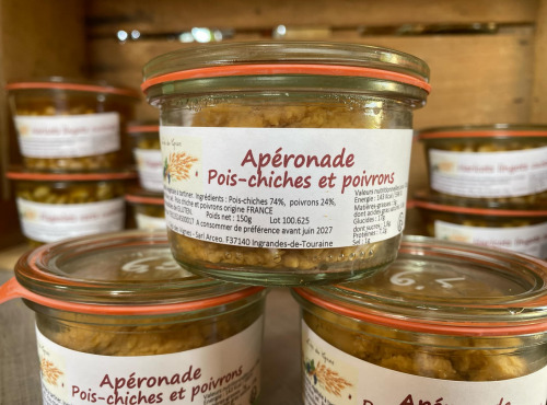Des Poules et des Vignes à Bourgueil - Aperonade Pois-chiches et poivrons