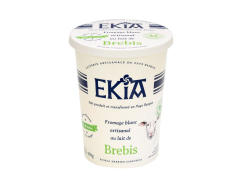 Bastidarra - Ekia - Fromage blanc brebis nature pot 400g