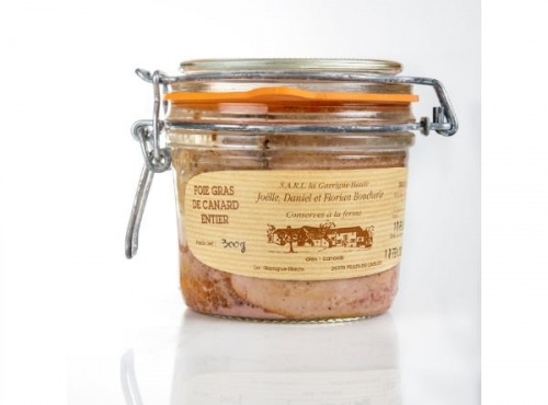 Ferme de la Garrigue Haute - Foie gras de canard entier en bocal 250g