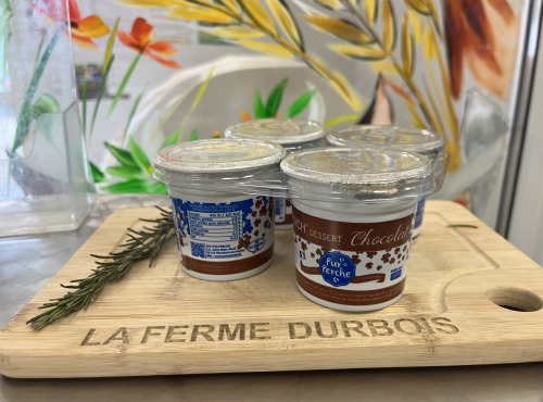 La Ferme Durbois - Crème dessert au chocolat Pur Perche x4