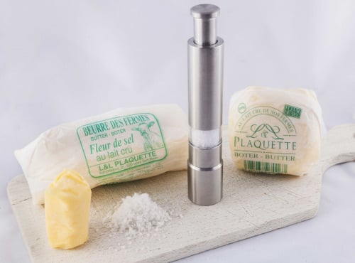 Beurre Plaquette - Le Beurre Moulé Fleur De Sel 100g X 24