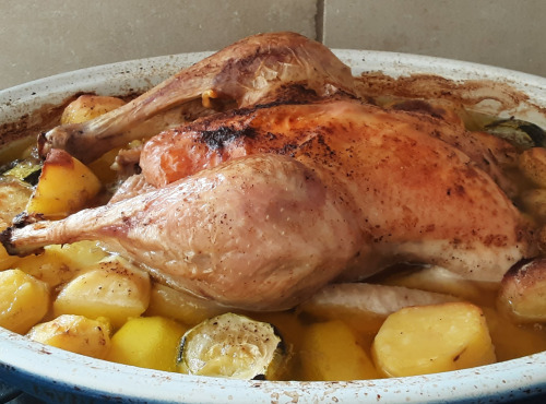 Gourmets de l'Ouest - Poulet fermier plein air + pommes de terre de St-Malo