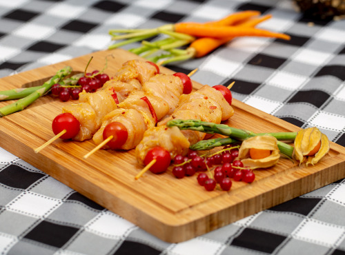 La ferme Grandvillain - Brochettes De Poulet - Marinade Indienne - 4 X 180 G
