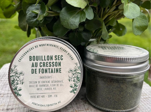 Cressonnière de Montmirault - Bouillon sec au cresson de fonataine