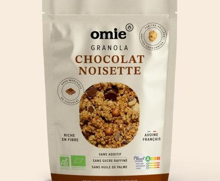 Omie - Granola chocolat noisette - avoine français - 330 g