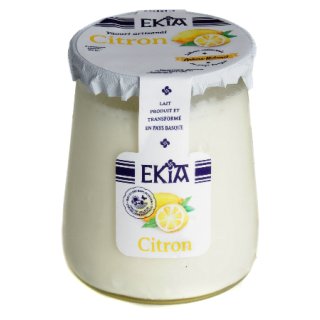 Bastidarra - Ekia - Yaourts Citron pot verre - 4 Pots